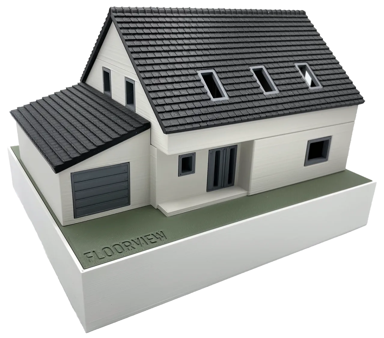 3D-Drucker beim Fertigen eines Architekturmodells