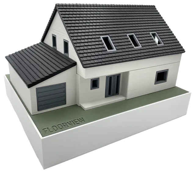 Wir produzieren dein Architekturmodell auf Basis des digitalen 3D Modells mit unseren 3D Druckern im Maßstab 1:50 bis 1:75 Wir produzieren dein Architekturmodell auf Basis des digitalen 3D Modells mit unseren 3D Druckern im Maßstab 1:50 bis 1:75