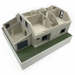 Architekturmodell Einfamilienhaus Bild 3 Architekturmodell Einfamilienhaus Bild 3